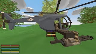 Unturned Helicopter AH-6J:Minigun Coalition Mode