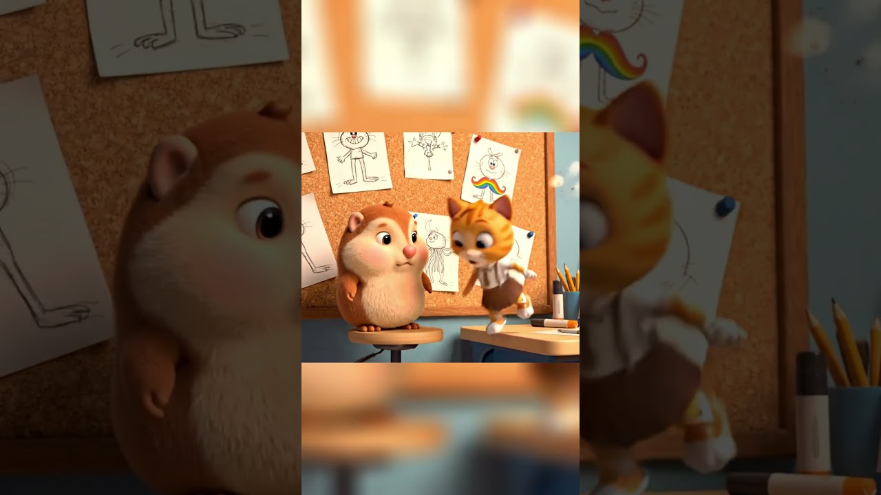 Margo and Cat Create a New Cartoon Friend - Ep 14 | Chose A New Friend  | Vision Tale