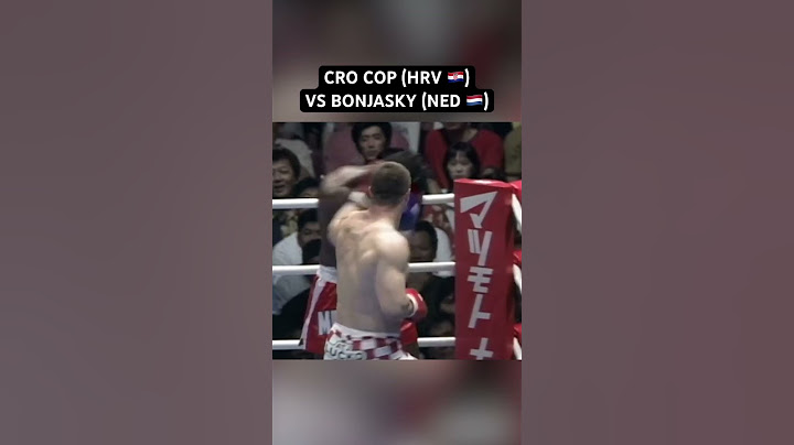 Cro Cop shut down Bonjasky 😤