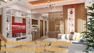 5-Bedroom Two Storey House Design Teaser #construction #house #home