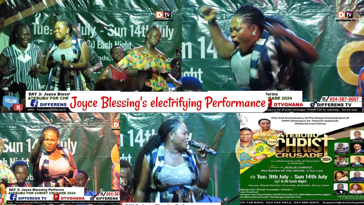 Joyce Blessing's High-Octane Performance at Atebubu For Christ Crusade ...