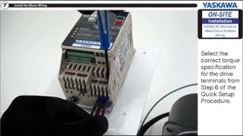 How to WIRE Main Power and a Motor to the Yaskawa GA500 Industrial AC Microdrive