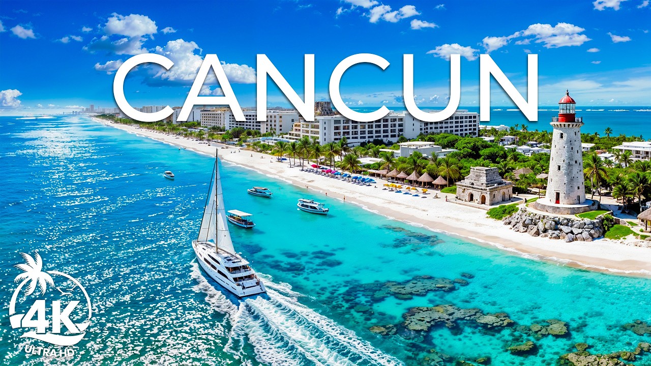 Cancun 4K UHD – Breathtaking Beachscapes, Caribbean Waters, Golden Shores & Relaxing Nature Scenes