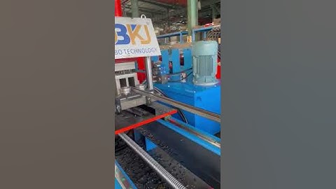 servo punching holes for unistrut channel roll forming machine #coldrollformingmachine #machine