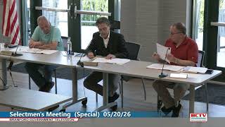Board of Selectmen - Special Meeting: 5/20/2026