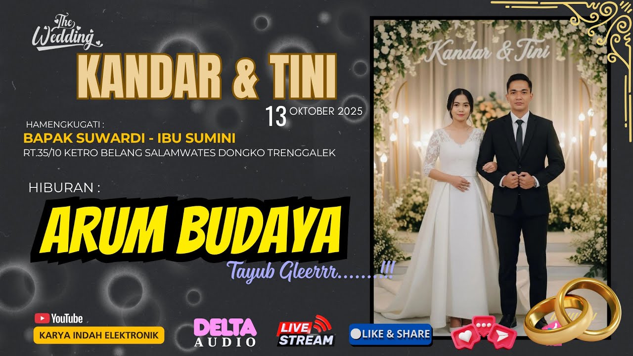 🔴⭕Live Tayub Karawitan ARUM BUDAYA Dirumah Bapak SUWARDI  Ketro Belang Salamwates Dongko Trenggalek