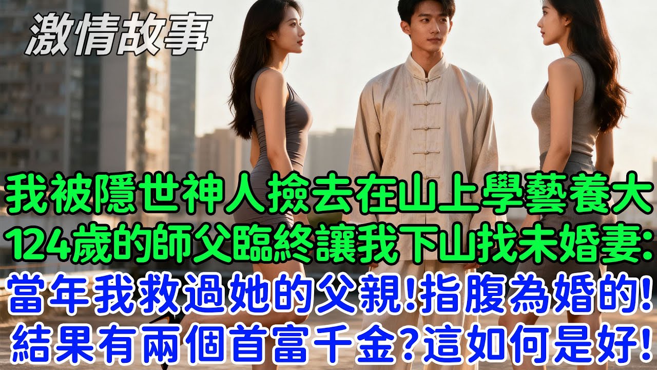 我被隱世神人撿去在山上學藝養大，124歲的師父臨終讓我下山找未婚妻：當年我救過她的父親！指腹為婚的！沒想到下山救了個首富！結果有兩個首富千金？這如何是好！