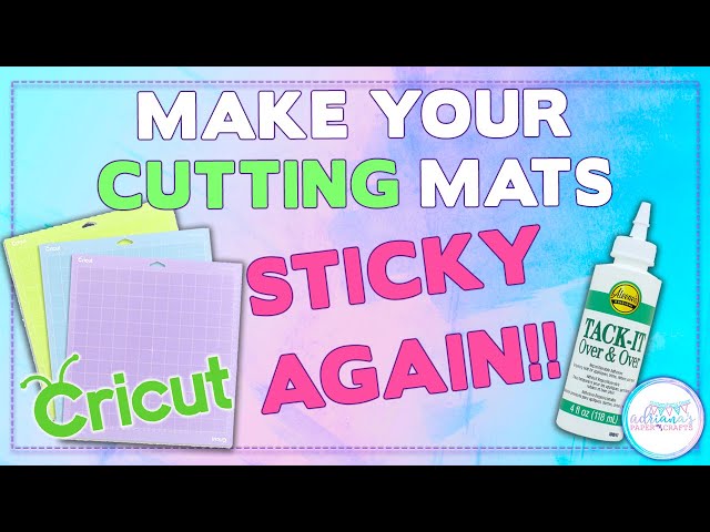 How to use Aleenes tack it over and over to make your cricut mats sticky  again. 