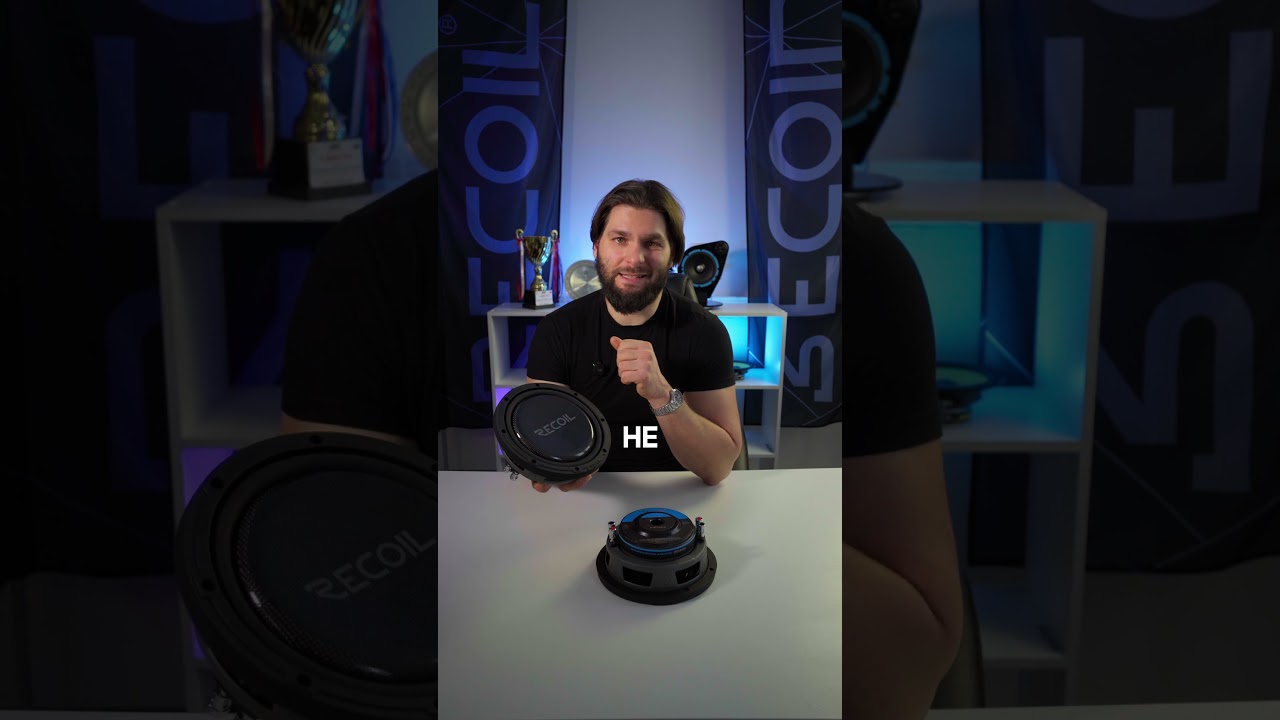 Плоские сабвуферы Recoil PWS8D4 и PWS8D2.  