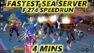 Lifeafter Fastest SEA Server Speedrun F274! (4Mins 55Seconds) Death High Season 17