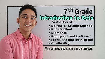 Set Builder Notation I Señor Pablo TV