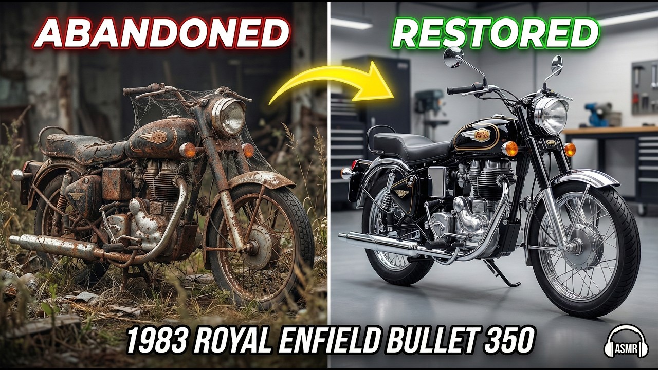 ASMR Restoration: 1983 Royal Enfield Bullet 350 - Abandoned to New