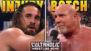 Seth Rollins Injured: Everything We Know | WWE Backstage Reaction To Goldberg Retirement Botch
