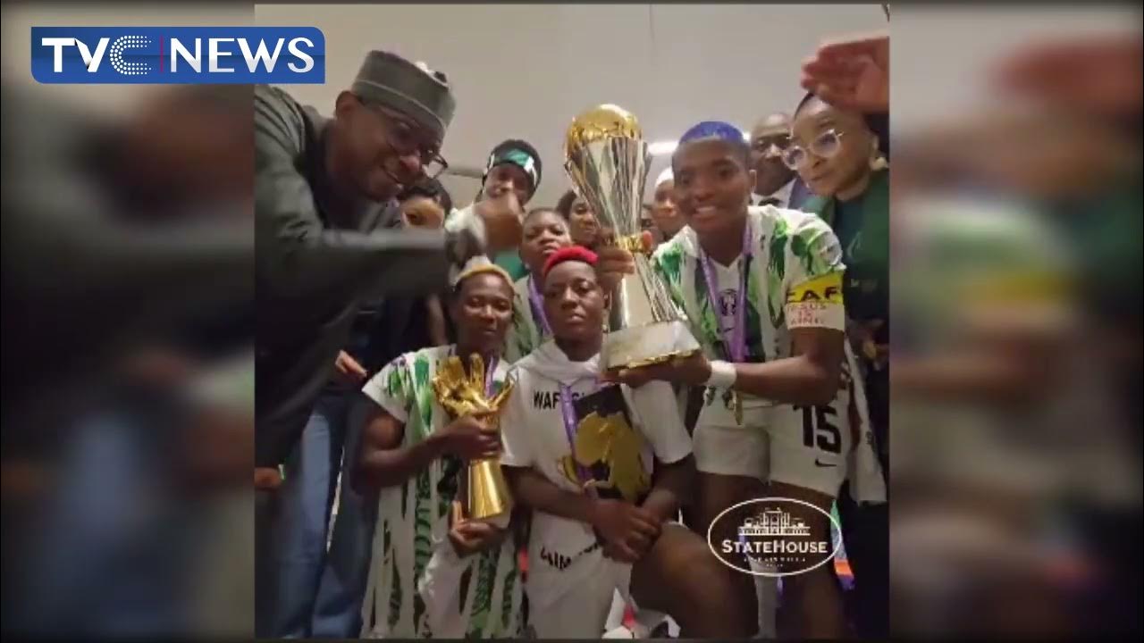 President Tinubu Congratulates Super Falcons in Video Call President Tinubu Congratulates Super Falcons in Video Call