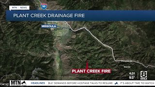 Plant Fire south of Missoula burning 5 acres