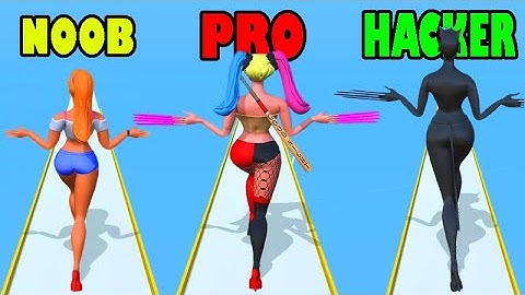 NOOB vs PRO vs HACKER in Nail Woman Game ( ios - Android ) gameplay