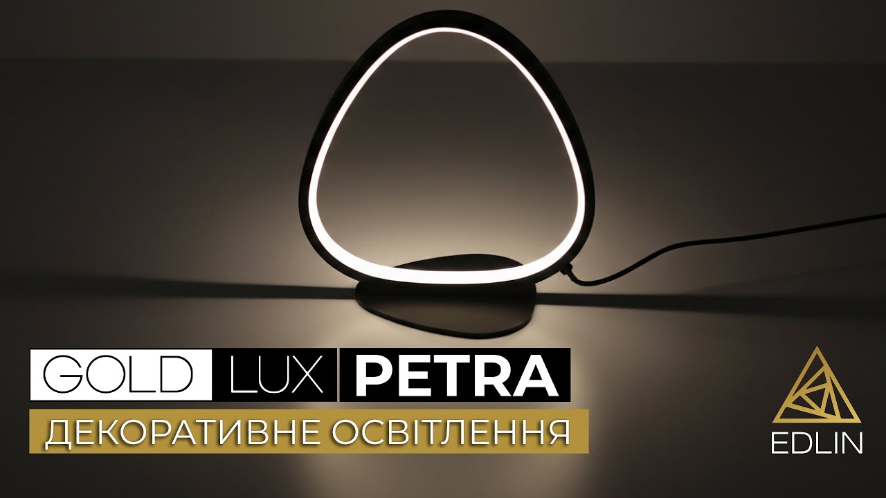 Підвісний світильник, люстра Goldlux 334046 Petra LED 1x48W 4000K 7400Lm IP20 чорний video
