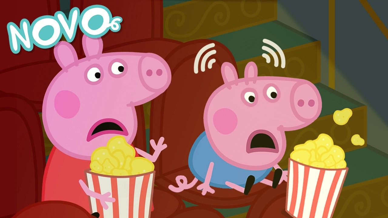 Peppa Pig Português Brasil 🎥 Visita ao Cinema 🍿 NOVO Contos da Peppa Pig