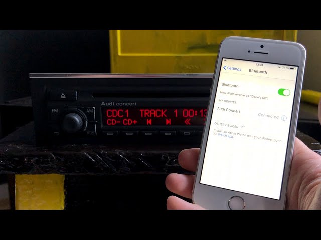 Audi Concert 2 OEM Radio (Car Radio Bluetooth Mod) - YouTube