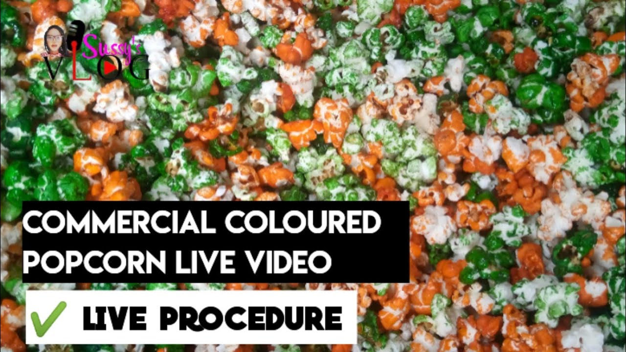 Commercial Coloured Popcorn Recipe is live!