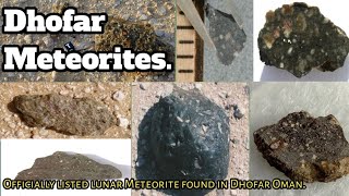 Officially listed Lunar Meteorites found in Oman || DHOFAR Lunar Meteorites. #meteor #meteorite