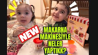 OYUN HAMURUYLA OYUNLAR🥳MAKARNA MAKİNESİ ALDIKK!!! HAMBURGER YAPTIK💕 #çocukvideoları #kuzeyelif #toys