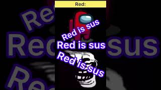 Red Is Sus Troll Face
