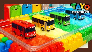 Мощные большегрузные автомобили l Давайте прыгнем в бассейн с радужной слизью! l Приключения Тайо видео