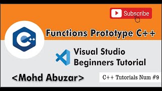 Function Prototype in C++ || Tutorials for beginner #9