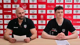 Pekao S.A. 1LM: Konferencja po meczu AZS AGH Kraków vs Miasto Szkła Krosno 82:74