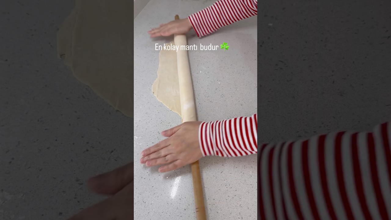Dünyanın en kolay mantısı ❤️ #shorts #manti #yufka #yemek #hamur #shortsturkey