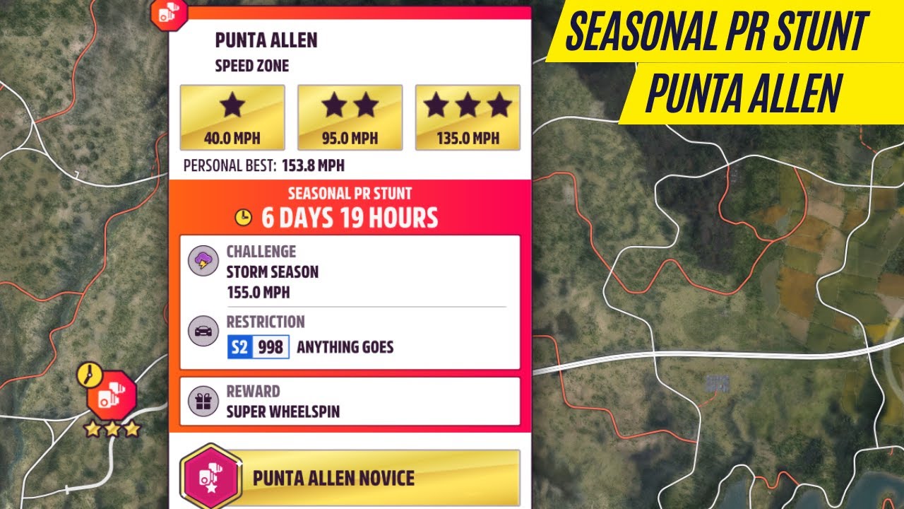 Forza Horizon 5 Speed Zone "Punta Allen" S2 Class ANYTHING GOES