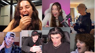 ADDISON RAE,MARK ROBER & MORE REACT TO DREAM'S FACE REVEAL