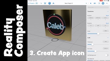 Create an Augmented Reality app icon in Reality Composer