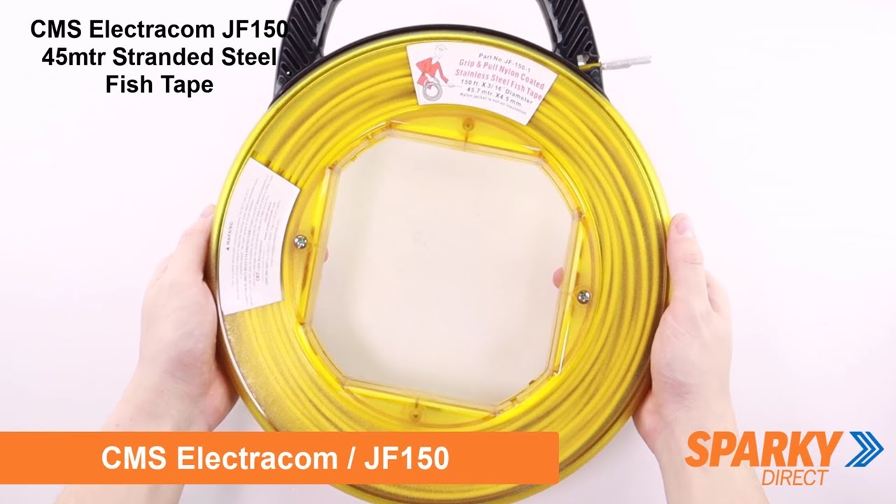 CMS JF150 45mtr Stranded Steel Fish Tape YouTube