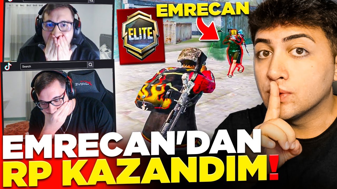 FAKE HESAPLA YAYINDA EMRECAN'I GHOSTLAYIP RP KAZANDIM! | PUBG Mobile