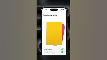Stacked Cards Effect using #swiftui for #ios 17 in #xcode 15