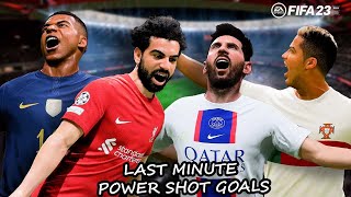 FIFA 23 | Epic Last Minute Power Shots Goals & Celebrations Compilation