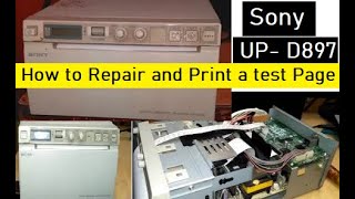 Sony Digital Graphic Printer UP- D897, How to Repair and Print test page