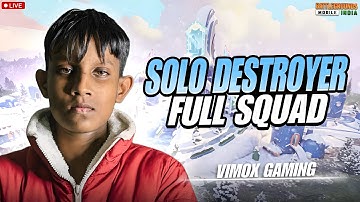 SOLO DESTROYER VS FULL SQUAD 🔱 | #vimoxgaming #bgmi #bgmishorts
