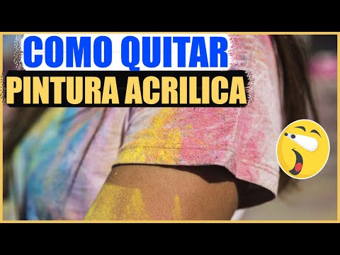 Cómo quitar pintura acrílica de la ropa