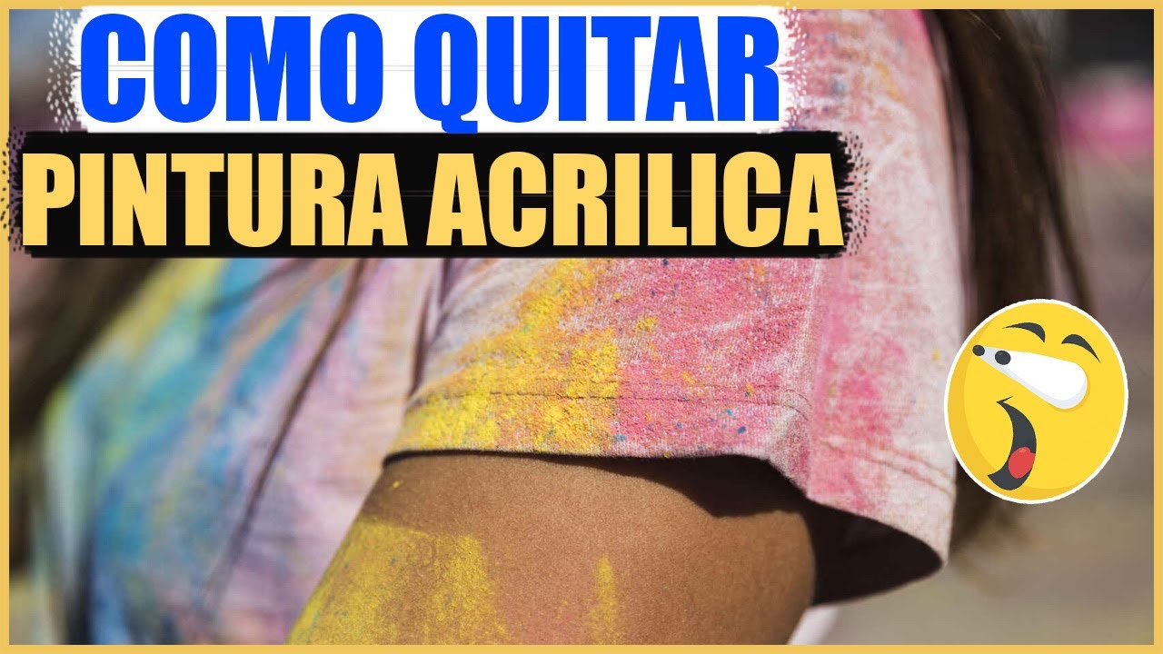 Cómo quitar pintura acrílica de la ropa - YouTube