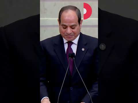 لحظة حلف الرئيس السيسي اليمين الدستورية أمام مجلس النواب بالعاصمة الإدارية