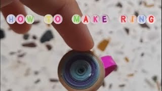 || How to make ring || From paper ||