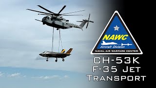 CH-53K Transports F-35 from PAX to Lakehurst