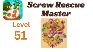 Screw Rescue Master Level 51 Walkthrough 🔩🧩 | Go Answer