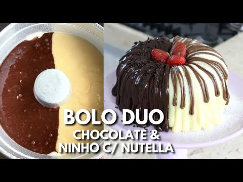 Vídeo: Como Fazer Um Bolo Duo De Chocolate: Uma Receita Passo A Passo