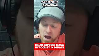 MAGA hypocrisy EXPOSED in heated live debate! #maga #donaldtrump #trump