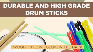 Stick Drum Bahan Kayu Hickory Walnut Oak Maple Ukuran 5A BRANDOS Stik Drum Impor STKD