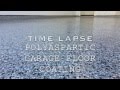 Polyaspartic Garage Floor Coating Time Lapse